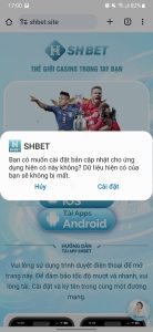 Bước 4 tải app SHBET ios