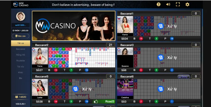 Đa dạng tựa game cực kỳ thú vị đến từ WM Casino
